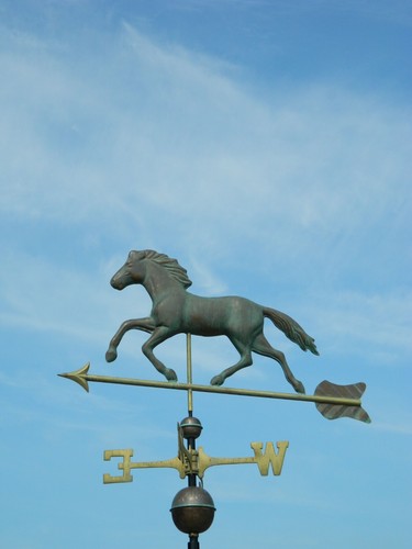 Large copper horse - large,
