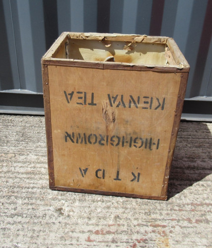 Original 1960 tea chest - tea,