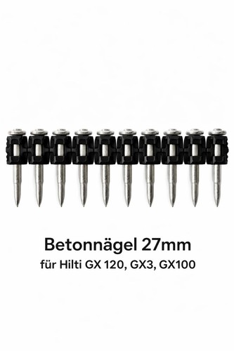 Concrete nails 27mm for hilti - concrete,