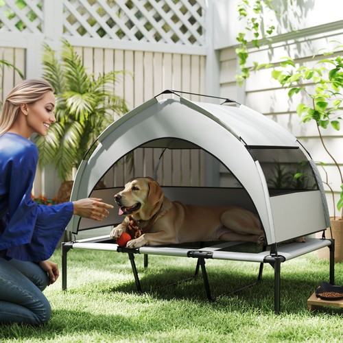 Pawhut portable elevated dog - portable,