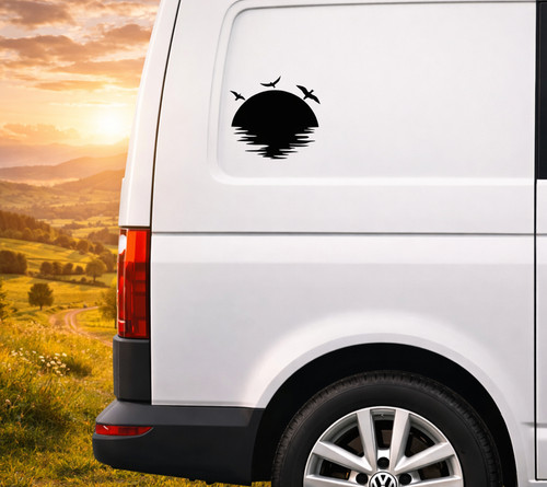 Sunset vinyl decals for - 2x,
