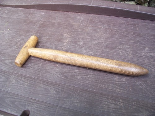 Vintage wooden bar handle - wooden,