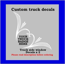 Custom truck/van window decals