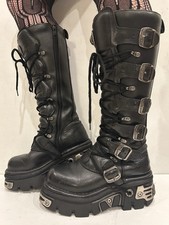 NEW ROCK Reactor Black Leather