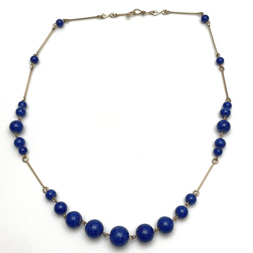 Vintage graduated lapis lazuli - vintage,