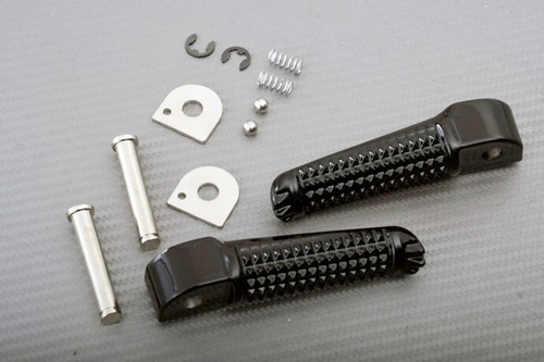 Black pair rear foot rests - of,