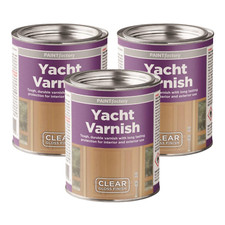 Yacht Varnish For Wood Clear Gloss Finish Tin Tough Durable Indoor Outdoor 300ml