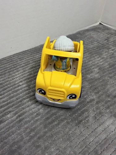 Little people yellow car - people,