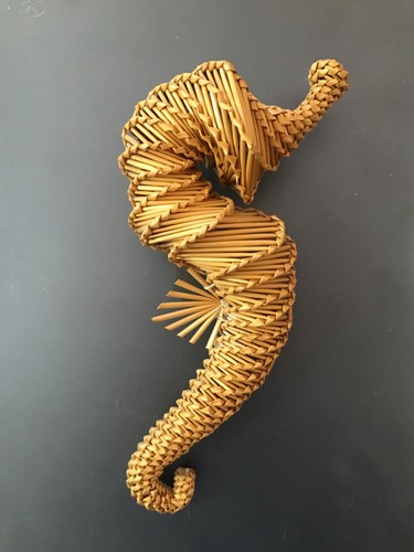 Corn dolly seahorse - corn,