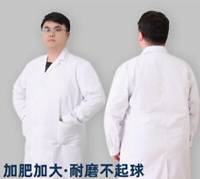 7XL Oversize Doctor Nurse  Long sleeve Work Clothes Coat Medical Lab Uniform