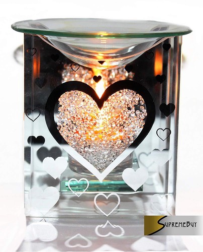 Glass heart fragrance - glass,