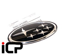 Genuine Black Stars Front Grille Badge Fits: Subaru Impreza 00-05 WRX STi RA