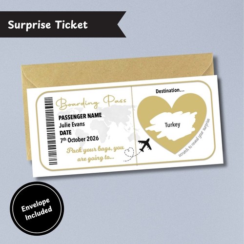 Personalised boarding pass - boarding,