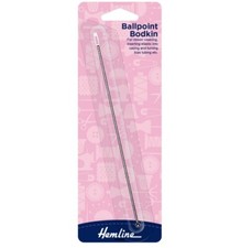 Hemline Long Ballpoint Bodkin – Ideal for Ribbon Weaving & Elastic Threading