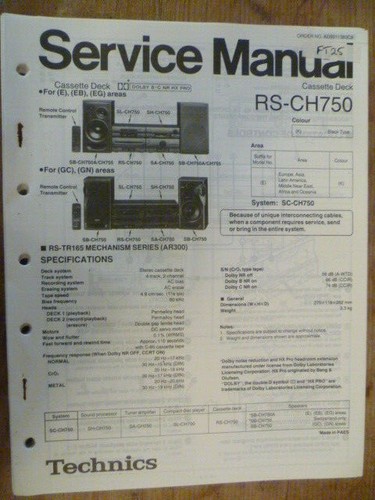 Technics ch750 cassette - technics,