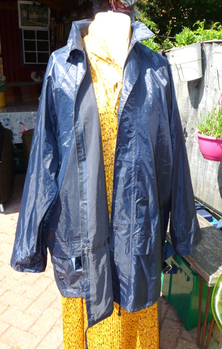 Mans shiny blue nylon rubber - mans,