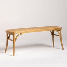 French Wicker Bench Rattan