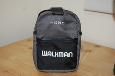 Vintage Sony Walkman Cassette Carry Bag Pouch Mini Backpack Design