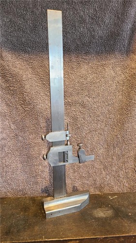 Vintage steel vernier - steel, height