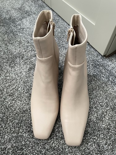 Mng mango beige heeled ankle - mango,