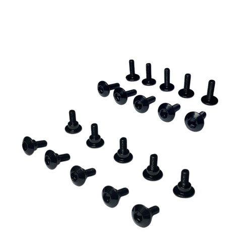 Fairing bolts kit screws black - fairing,