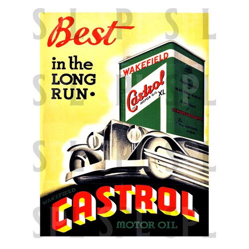Castrol metal sign retro - castrol,