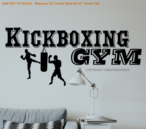 Kickboxing gym wall vinyl - kickboxing,
