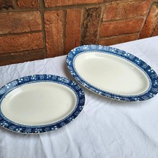 Antique J H Weatherby & Sons Hanley Rutland pattern Oval platters circa 1900