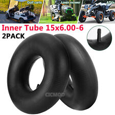 2PCS Inner Tube 15x6.00-6 , 15x600-6 Ride On Lawn Mower Garden Tractor TR13 Tire