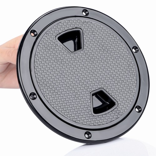 Black round non slip - 6",