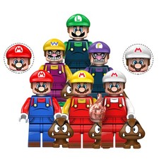 6x Custom Lego Nintendo Super