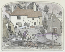 GRAHAM CLARKE, 'DECEMBER', LIMITED EDITION COLOUR ETCHING PRINT, SIGNED