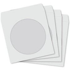 50 CD Paper Sleeves White with
