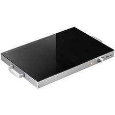 Glasstop Food Warmer Hot Plate w/ Tempered Glass Surface & Power Indicator