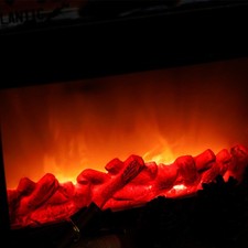 Retro LED Flame Effect Fireplace Lamp Electric Wall Heater Decor