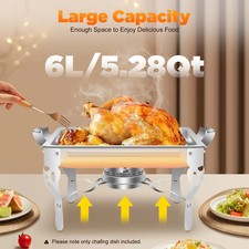 6L Stainless Steel Chafing
