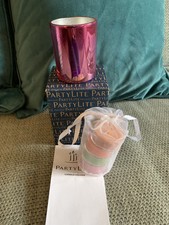 BNIB Partylite Illusions Hummingbird Tealight Holder Set . 4 X Scented Tealights