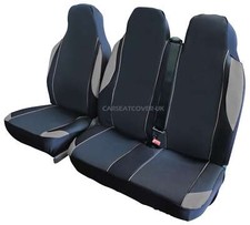 For Toyota Hiace (83-12) GREY MotorSport VAN Seat COVERS - Single + Double
