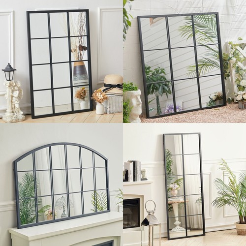Vintage glass panelled window - panelled,
