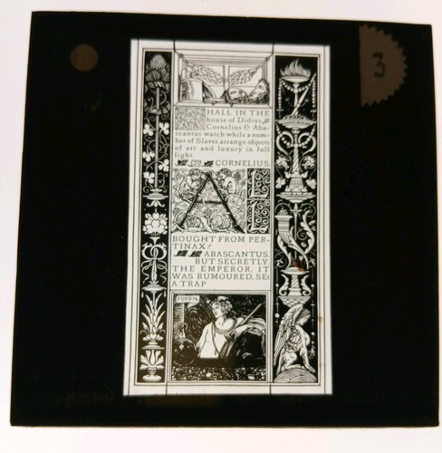Antique magic lantern slide - antique,