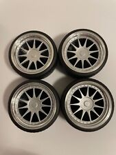 1/18 scale Modified Tuning 18” REAL ALUMINIUM HARTGE WHEELS in Silver