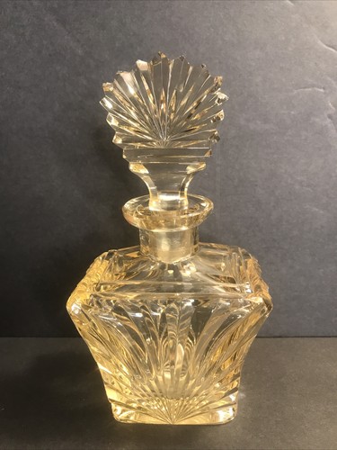 Art deco crystal perfume - crystal,
