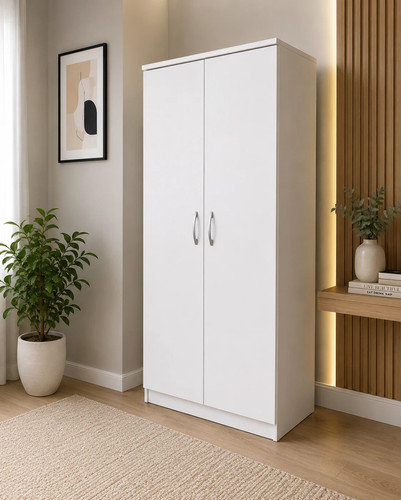 Ready assembled white door - white,