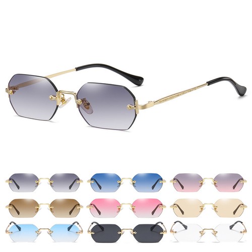 Retro small rimless - small, rectangle