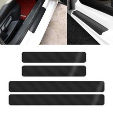 Car Black Carbon Fiber Scuff