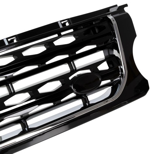Black chrome front grille for - front,