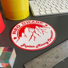 Cosplay Display Prop - Red Dwarf JMC Emblem Case Sticker / 10cm Spaceship Decal