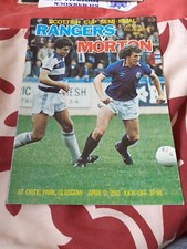 1981 Rangers v Morton Scottish