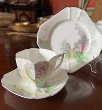 Shelley Art Deco China Trio