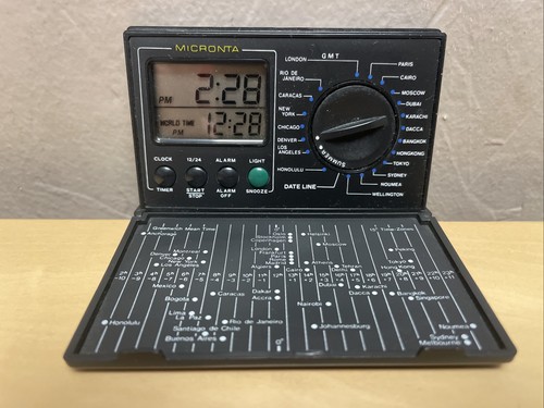 Vintage micronta travel alarm - vintage,